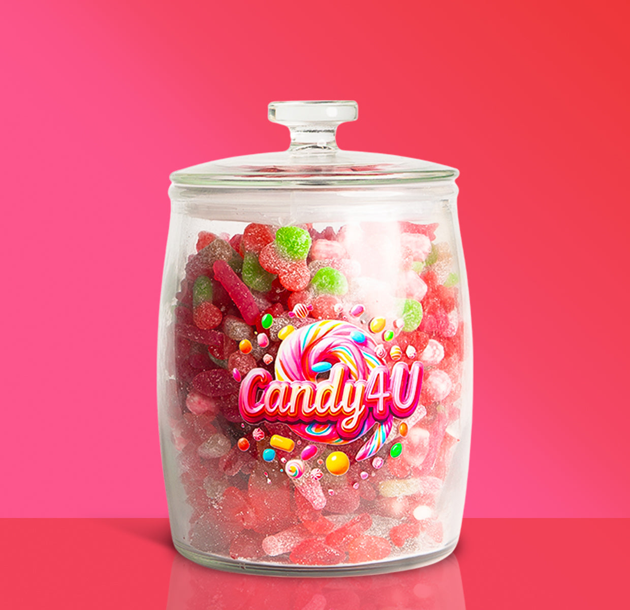 Glass Jar Cherry Mix 3.5kg