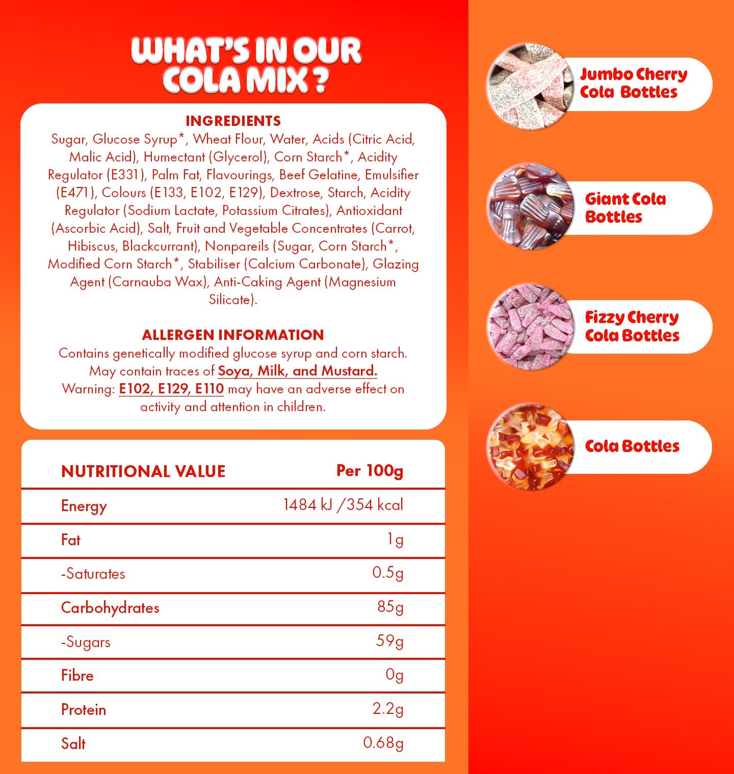 Cola Mix Medium Box 1kg