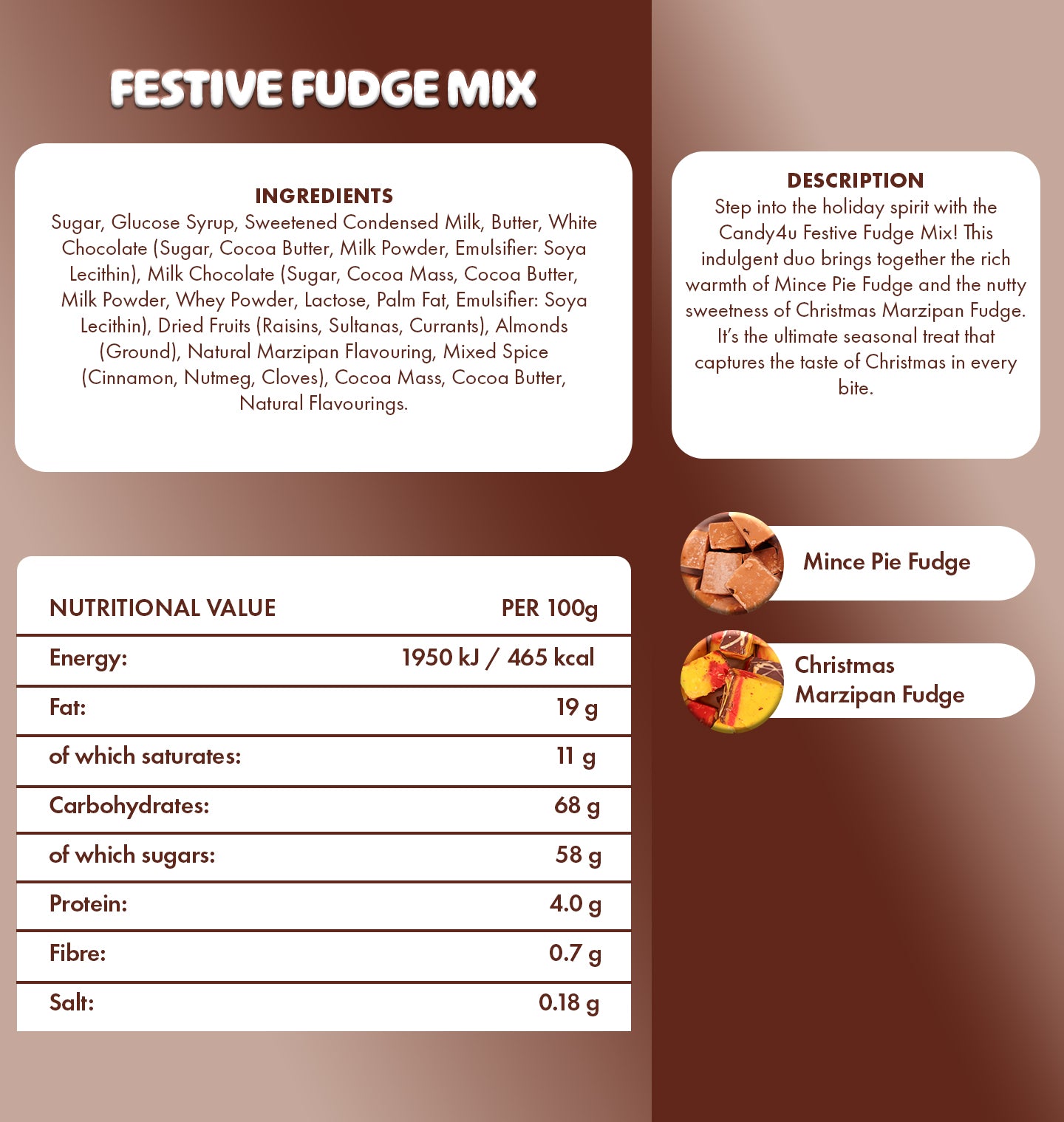 Festive Fudge Mix Fudge Giant Pouch 5kg