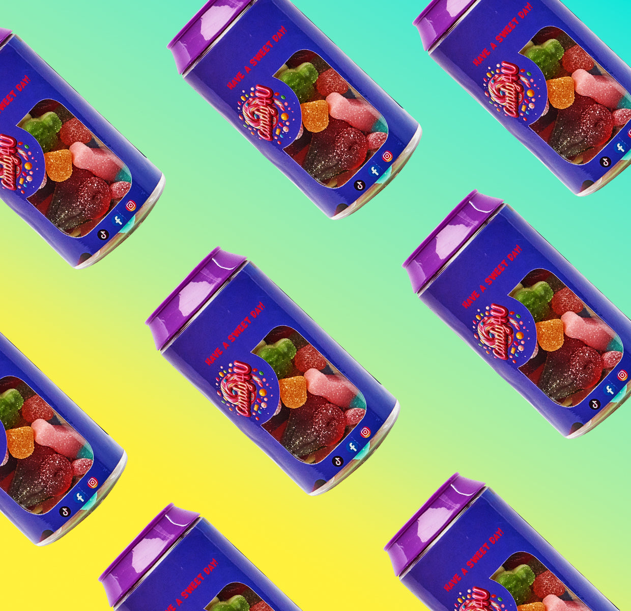 Fizzy & Gummy Mix Birthday Candy Shell 200g