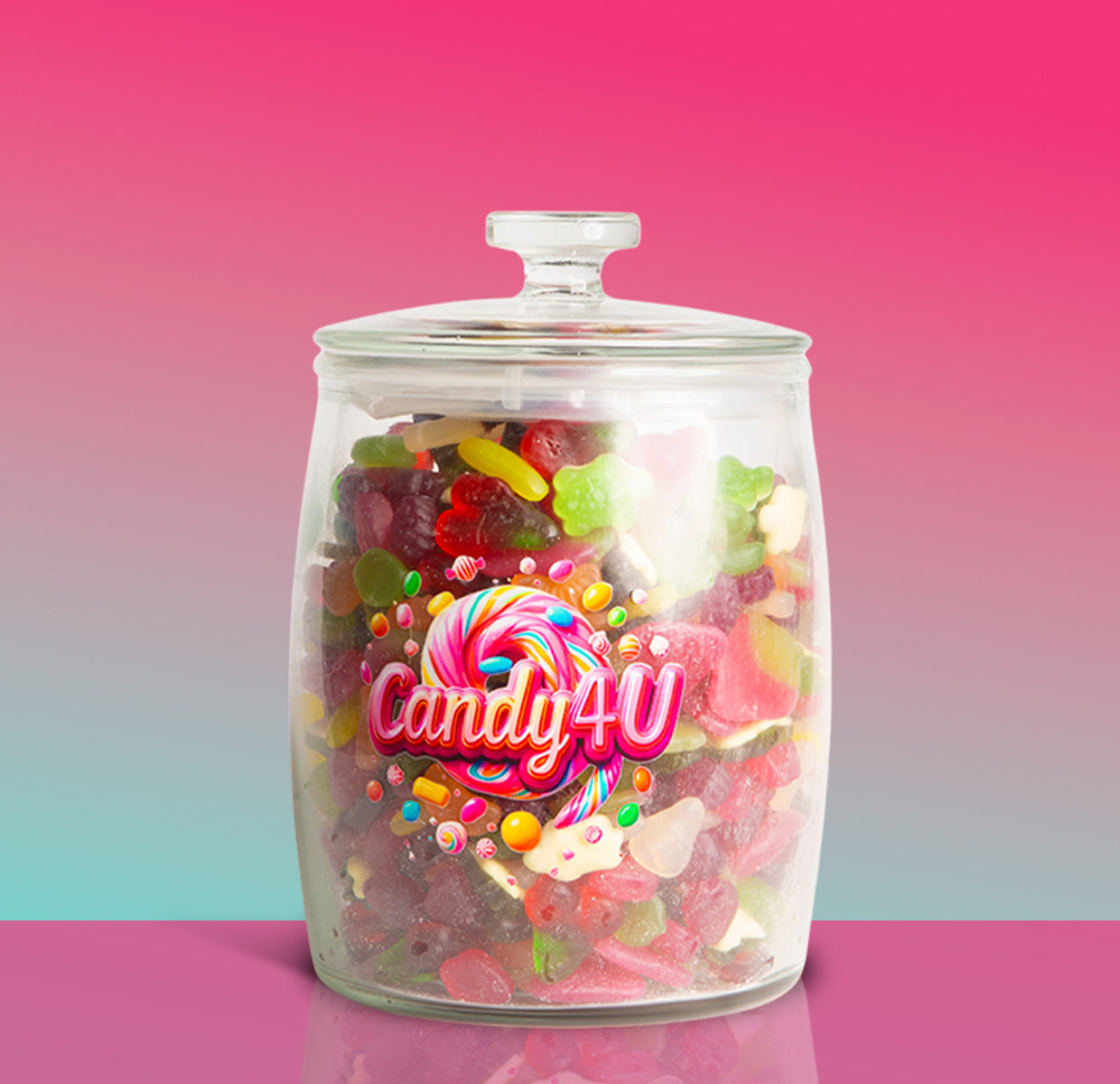 Glass Jar Gummy Mix 3.5kg
