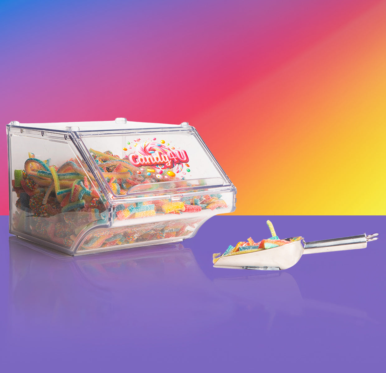 Acrylic Pick & Mix Box Rainbow Mix 2.5kg