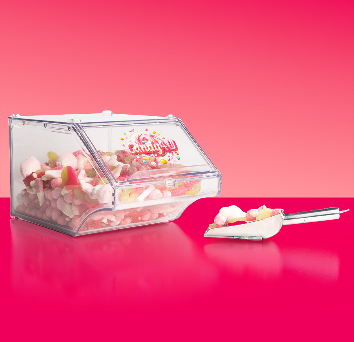 Acrylic Pick & Mix Box Strawberry Mix 2.5kg