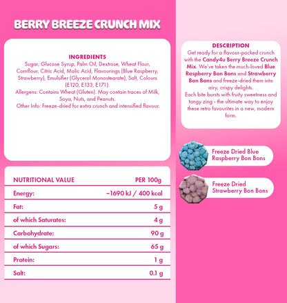 Berry Breeze Crunch Mix Freeze Dried Large Pouch 300g