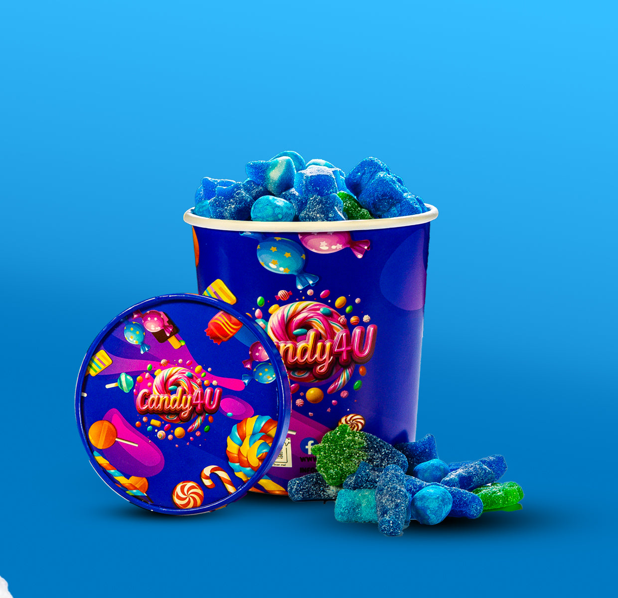 Blue Mix Medium Cup 400g