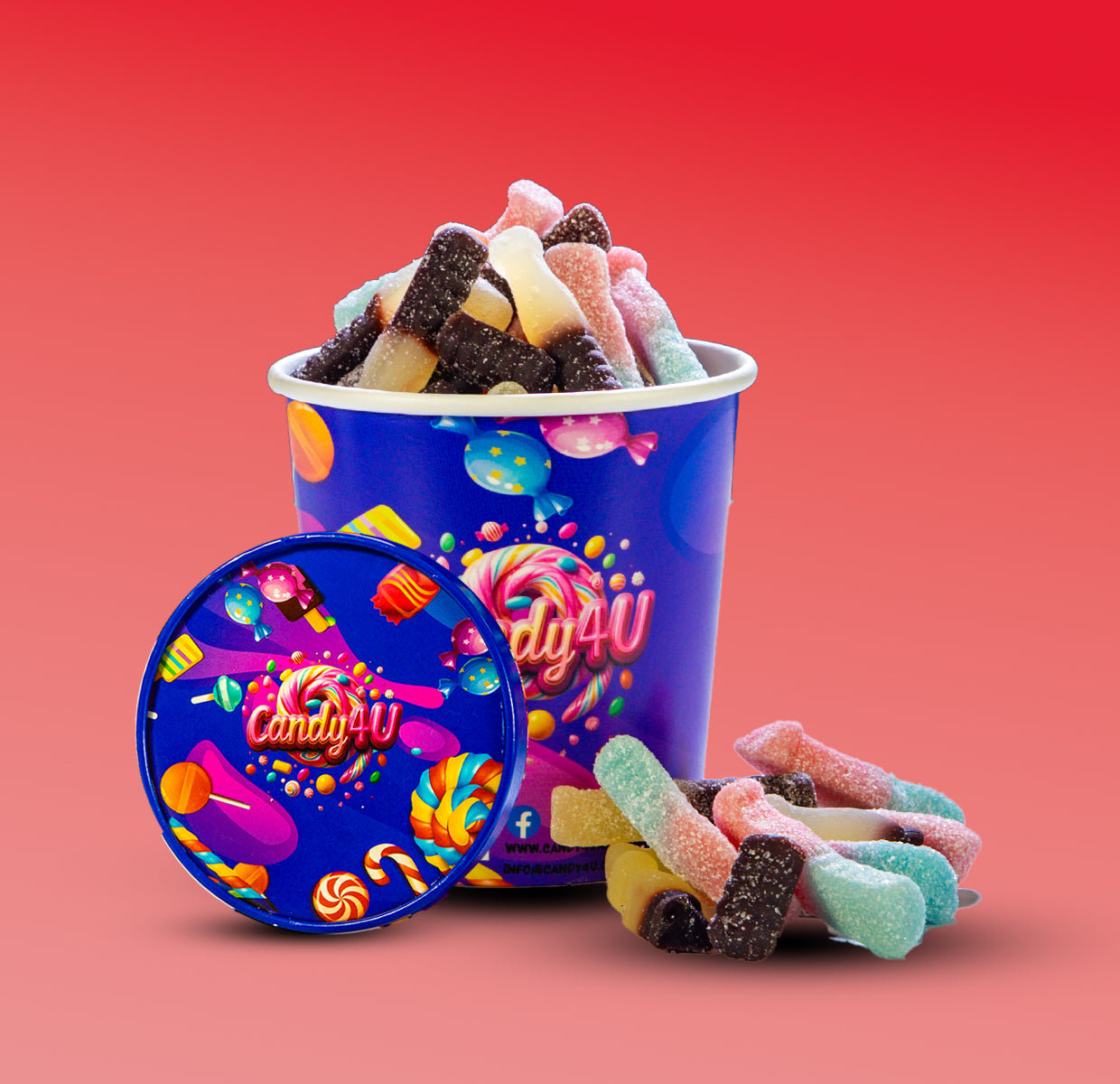 Bottles Mix Medium Cup 400g