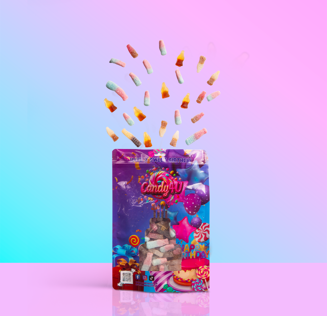 Bottles Mix Birthday Large Pouch 1kg