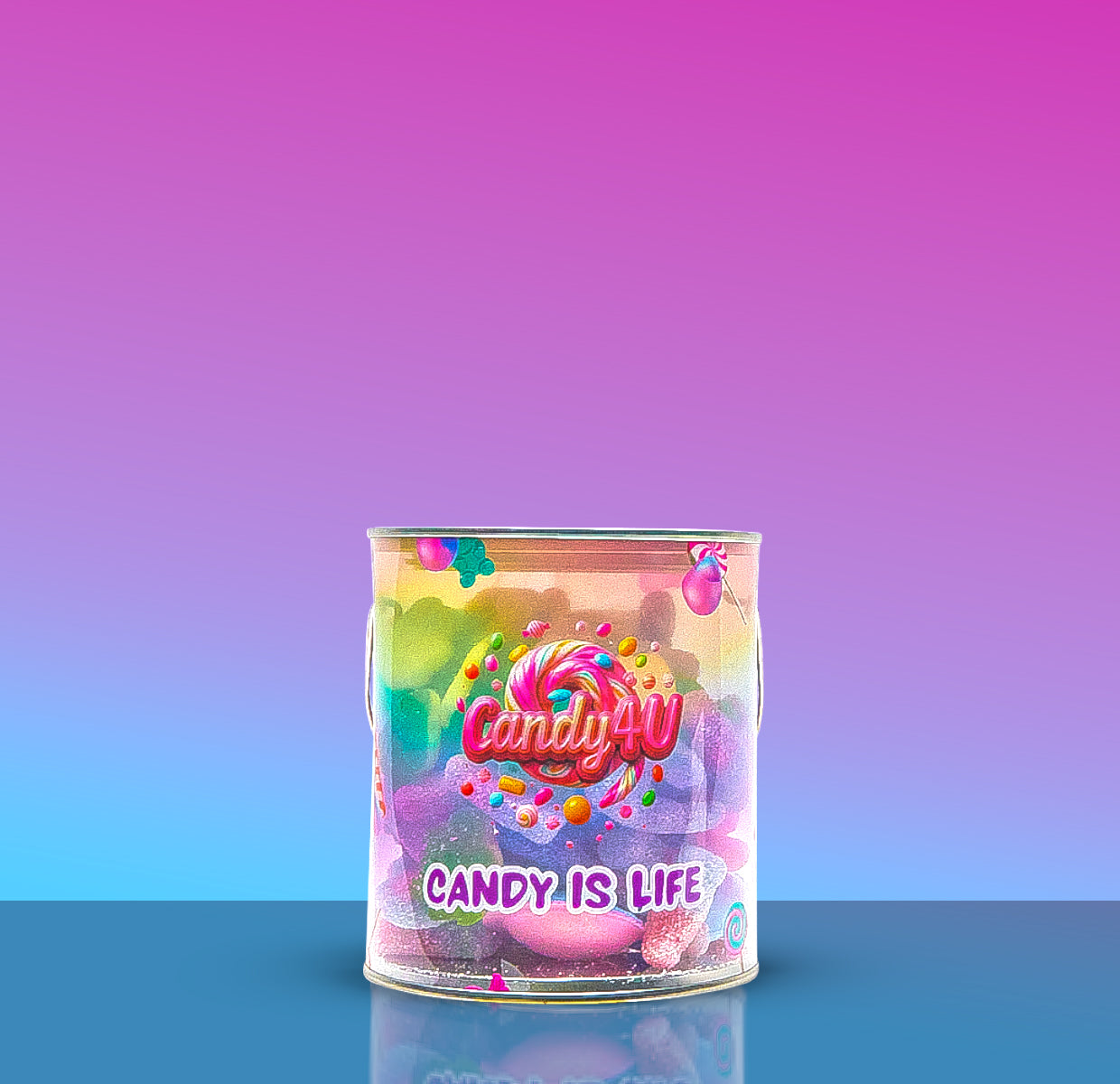 Bubblegum Mix Candy Tin 500g
