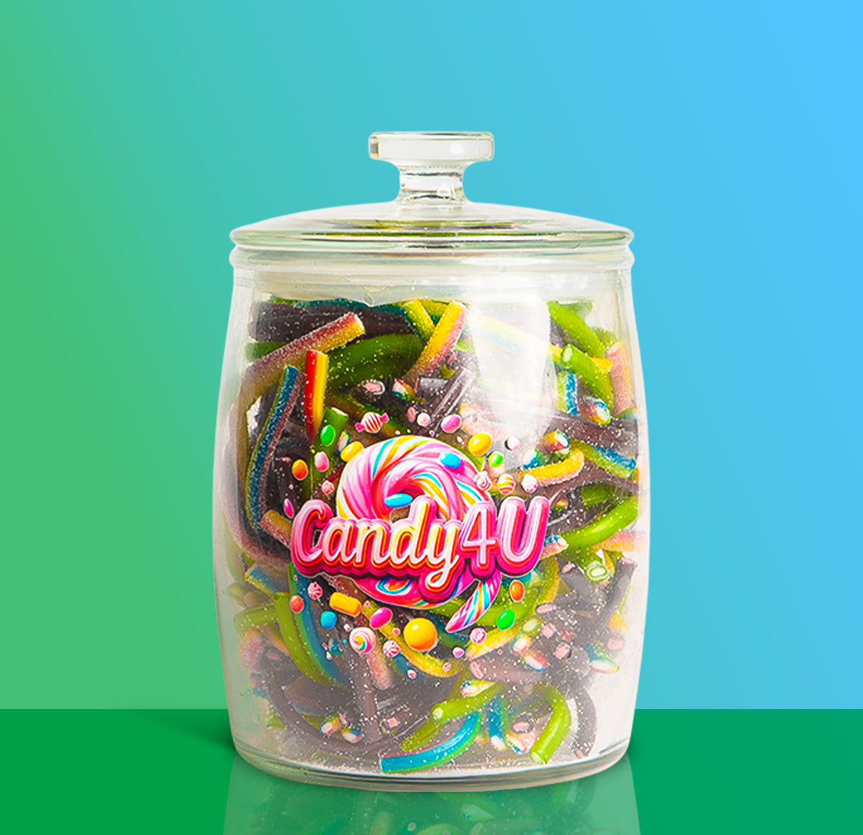 Pencil Mix Glass Jar 3.5kg