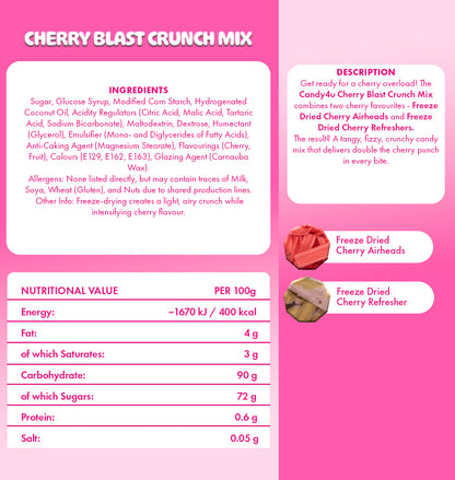 Cherry Blast Crunch Mix Freeze Dried Large Pouch 300g