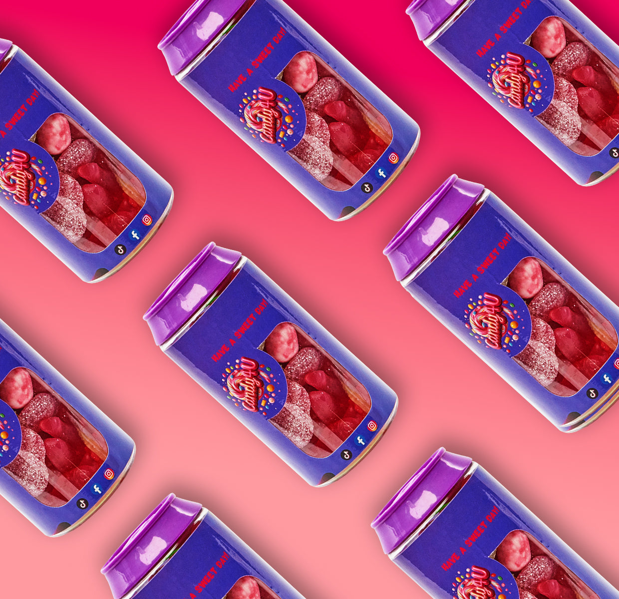 Cherry Mix Candy Can 250g