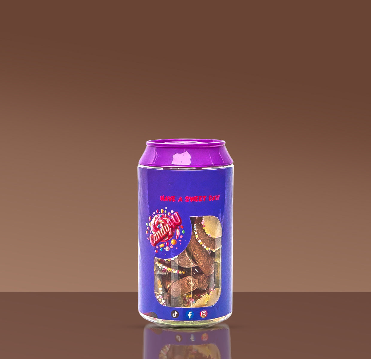 Chocolate Mix Candy Can 250g