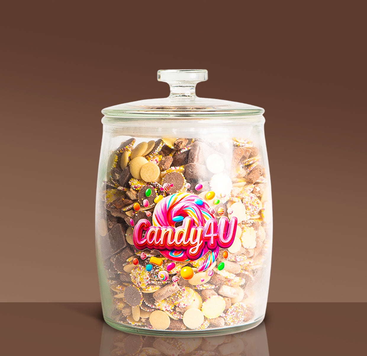 Chocolate Mix Glass Jar 3.5kg