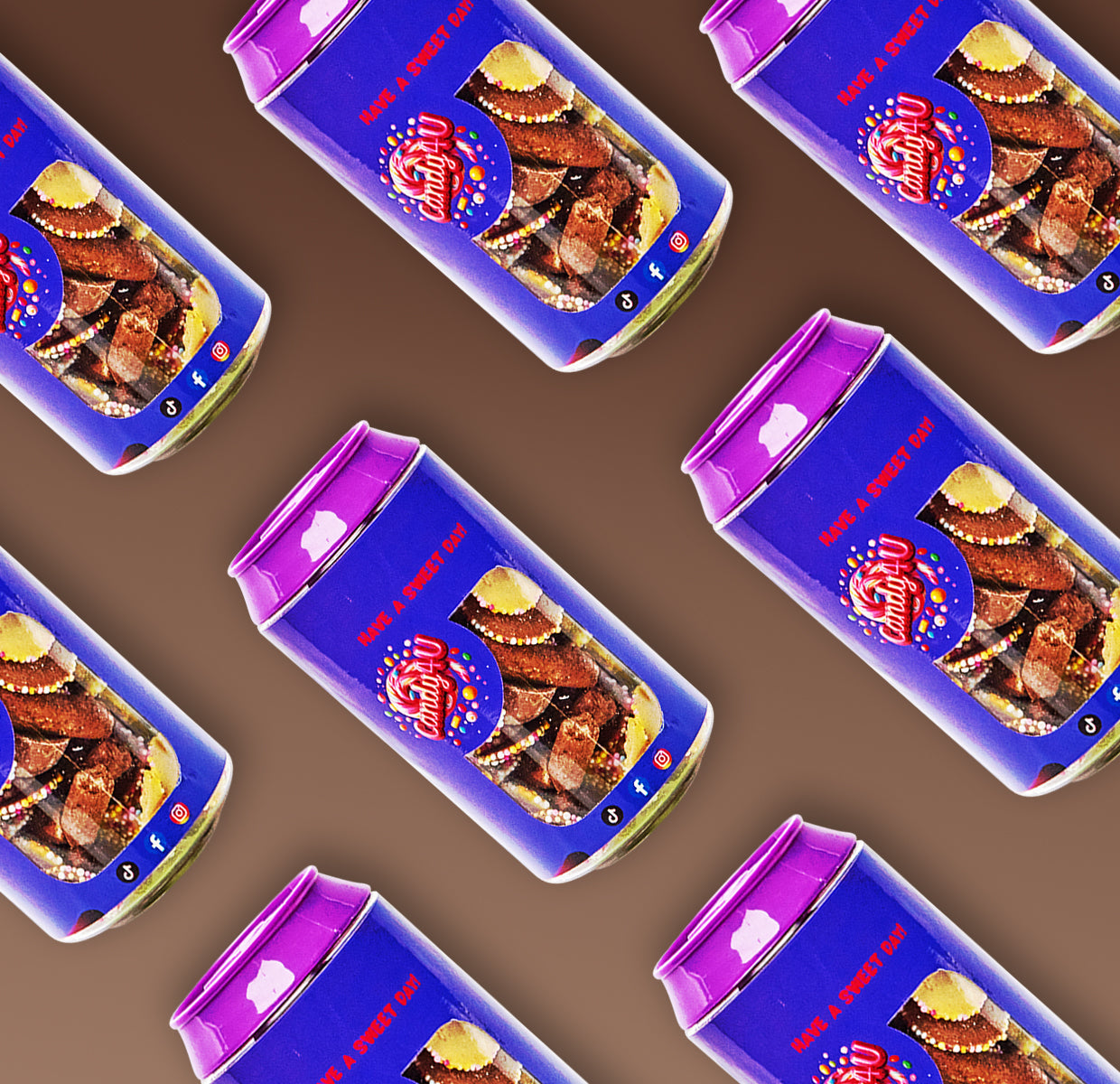 Chocolate Mix Candy Can 250g