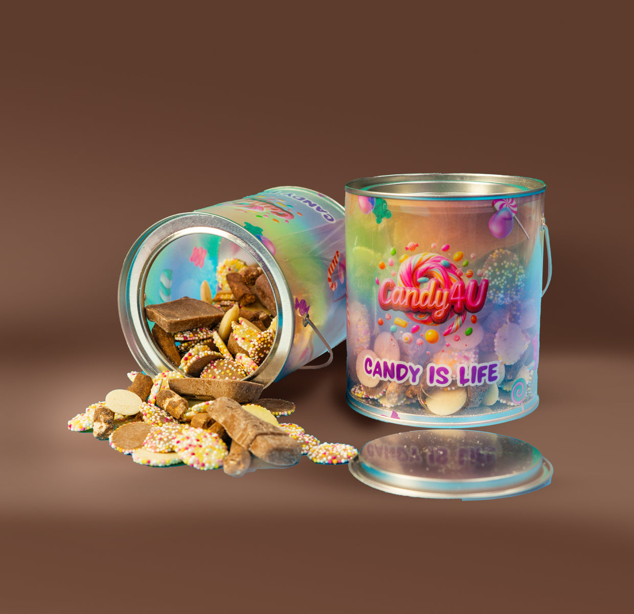 Chocolate Mix Candy Tin 500g