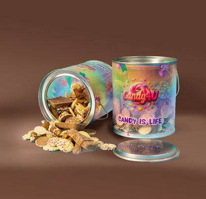 Chocolate Mix Candy Tin 500g