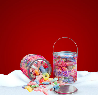 Fizzy Mix Christmas Candy Tin 500g