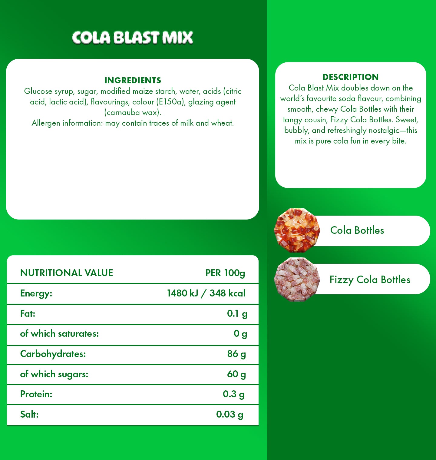 Cola blast mix
