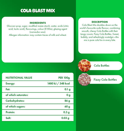 Cola Blast Mix Vegan Large Pouch 1kg