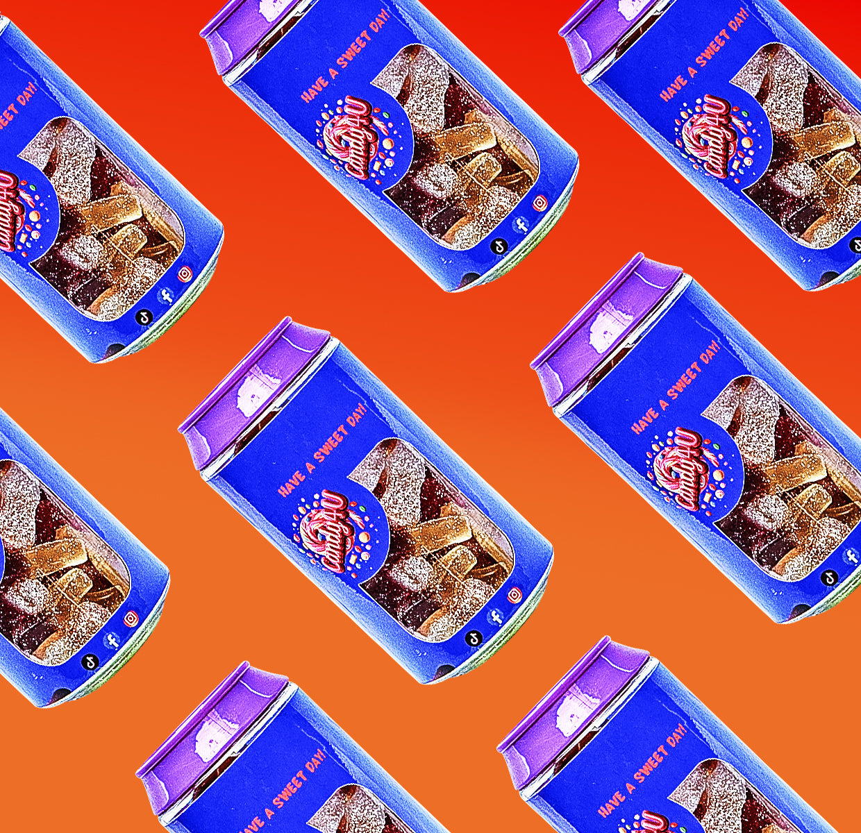 Cola Mix Candy Can 250g