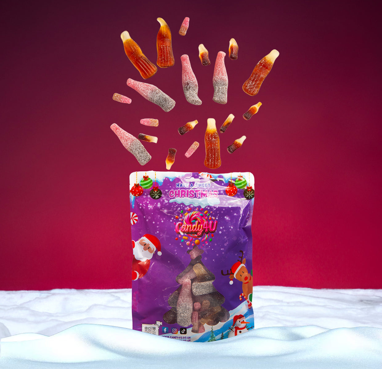 Christmas Pouch Large Cola Mix 1kg