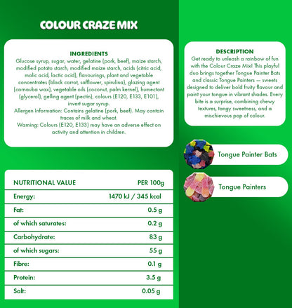 Colour Craze Mix Vegan Large Pouch 1kg