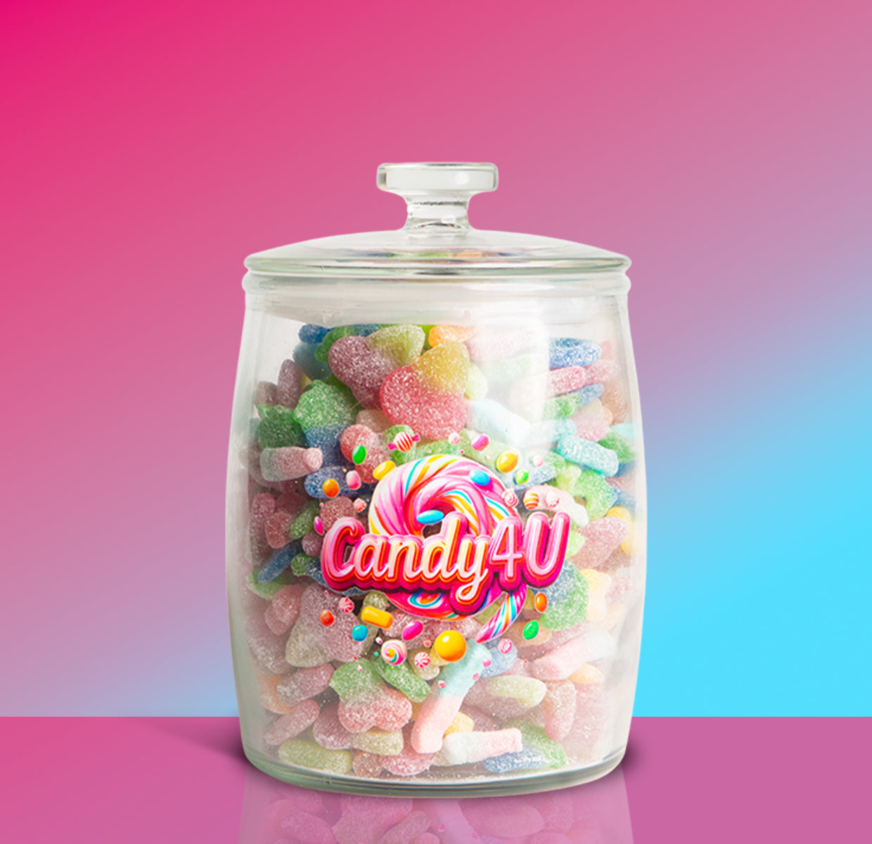 Fizzy Mix Glass Jar 3.5kg