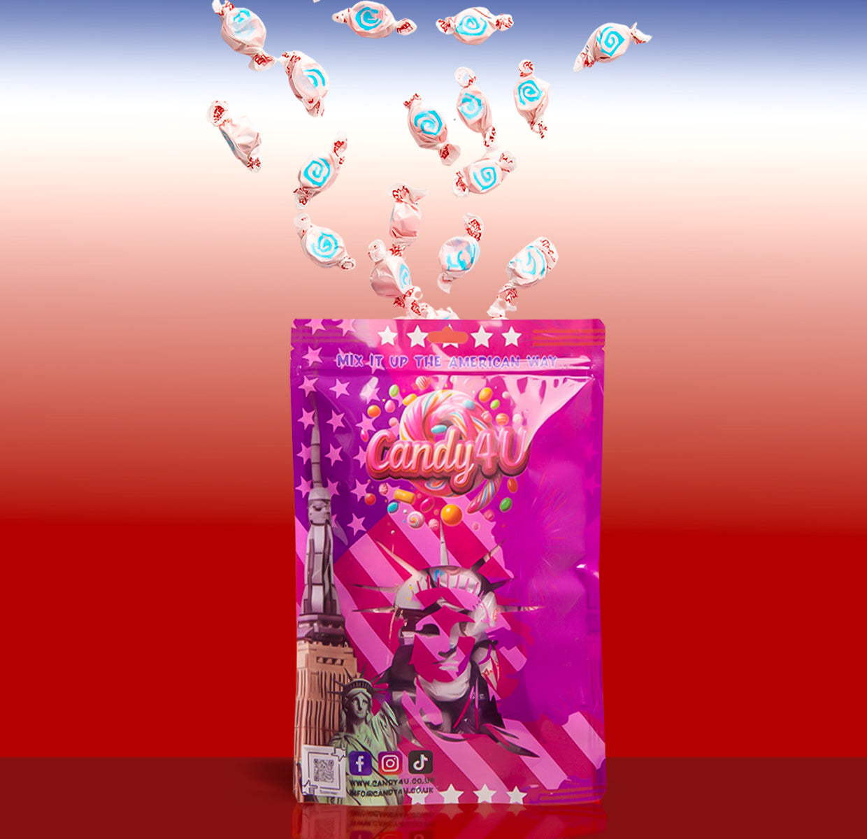 Fluff And Fruit Taffy Mix Large Pouch 1kg