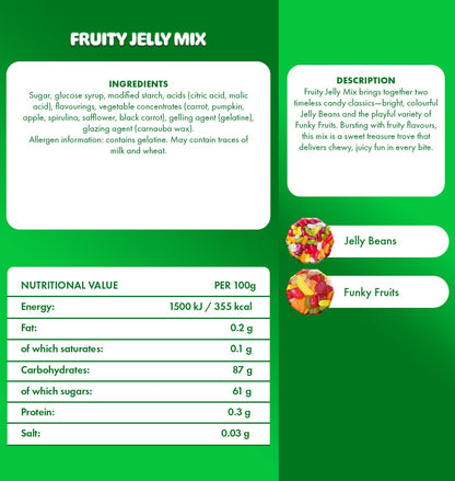 Fruity Jelly Mix Vegan Large Pouch 1kg