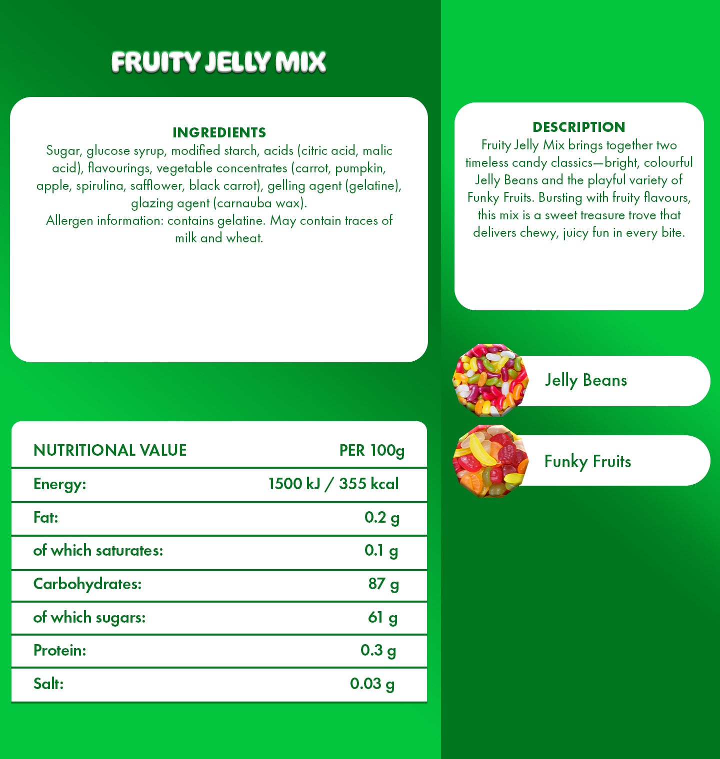 Fruity jelly mix