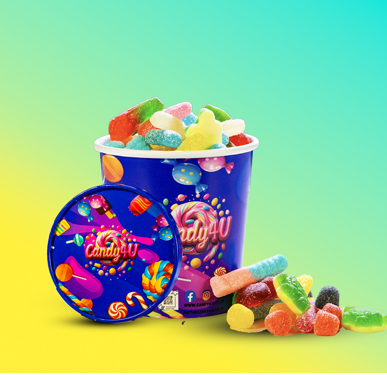 Fizzy & Gummy Mix Medium Cup 400g