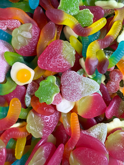 Fizzy & Gummy Mix Birthday Candy Shell 200g