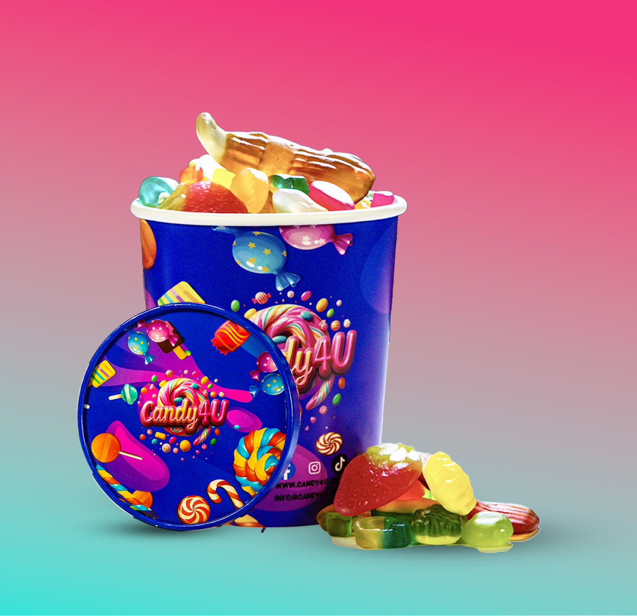 Gummy Mix Large Cup 800g