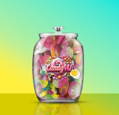 Fizzy & Gummy Mix Glass Jar 3.5kg