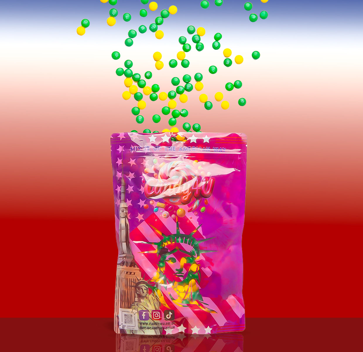 M&m Jungle Gems Mix Large Pouch 1kg