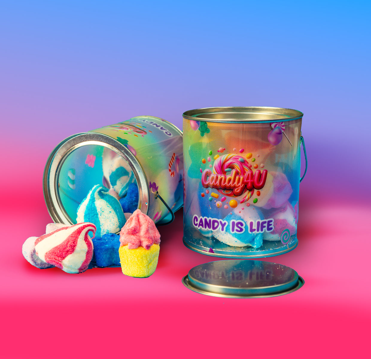 Marshmallow Mix Candy Tin