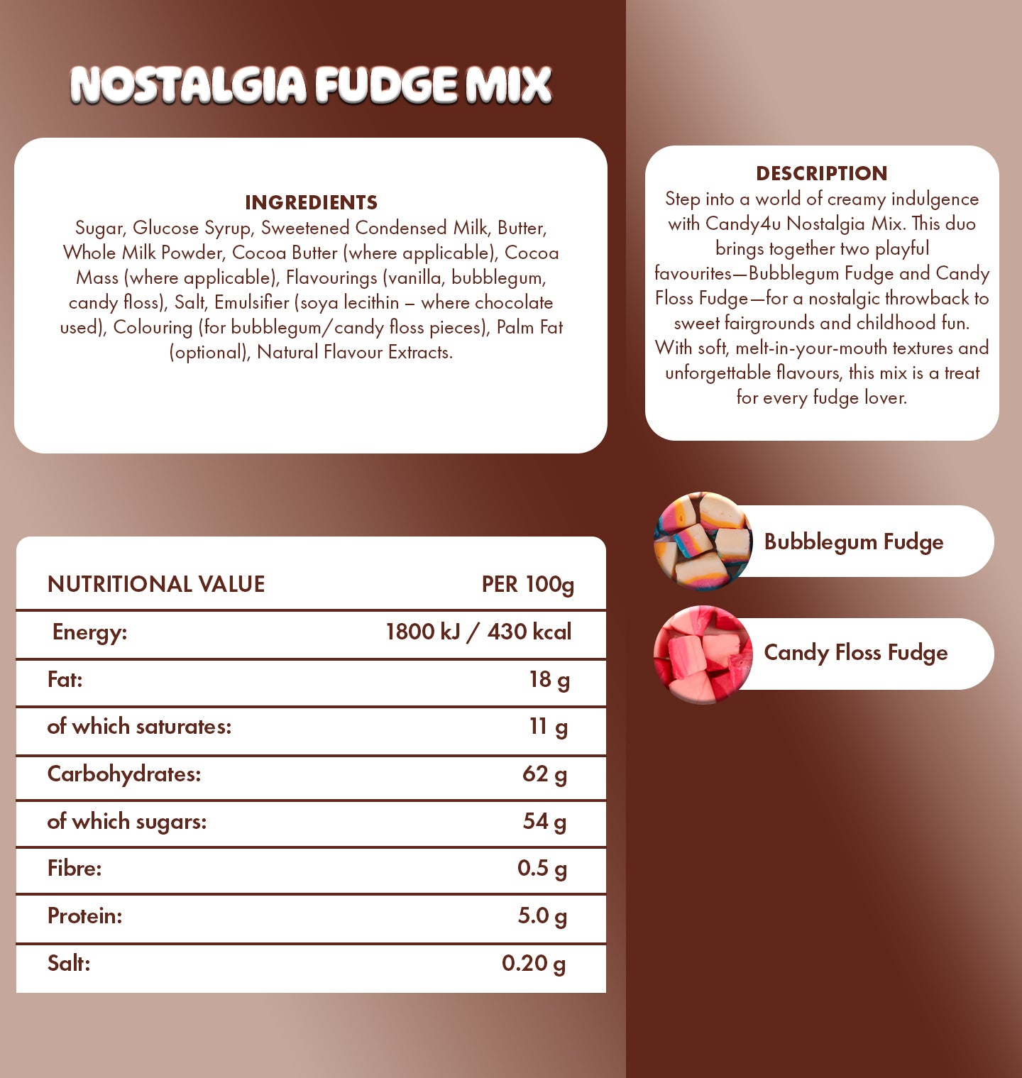 Nostalgia Fudge Mix