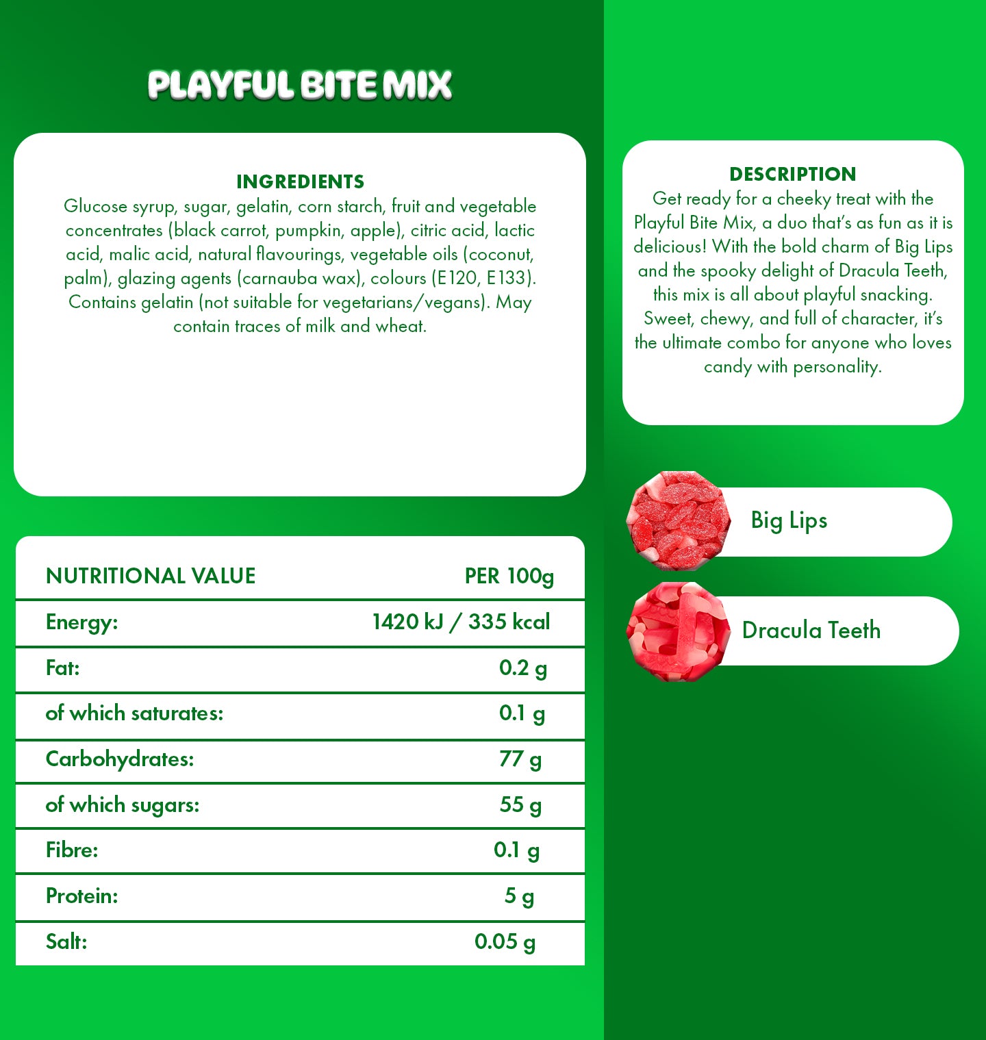 Playful Bite Mix Vegan Large Pouch 1kg