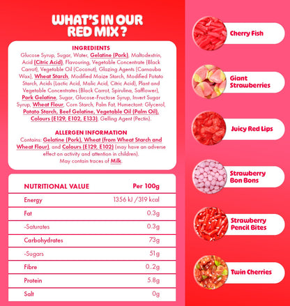 Red Mix Medium Pouch 300g