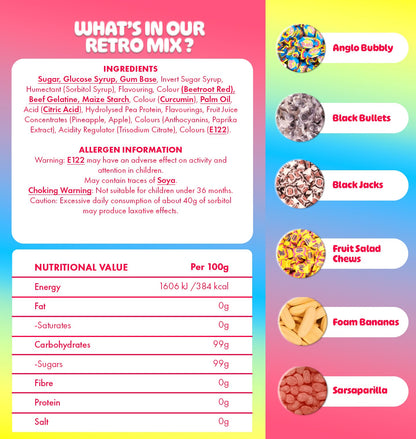 Retro Mix Medium Box 1kg