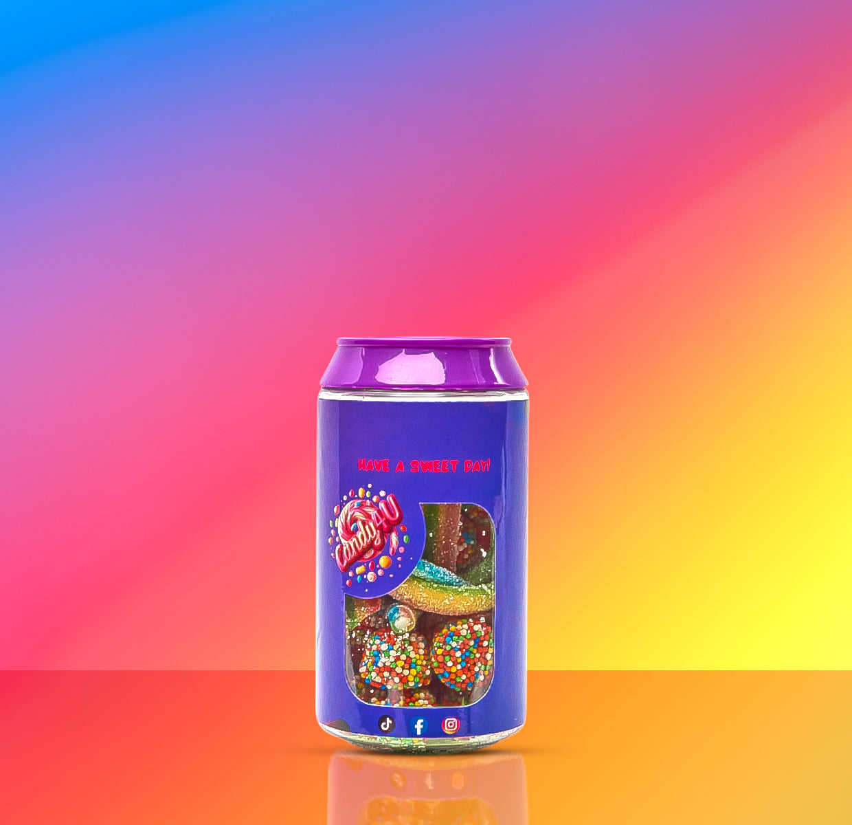 Rainbow Mix Candy Can 250g