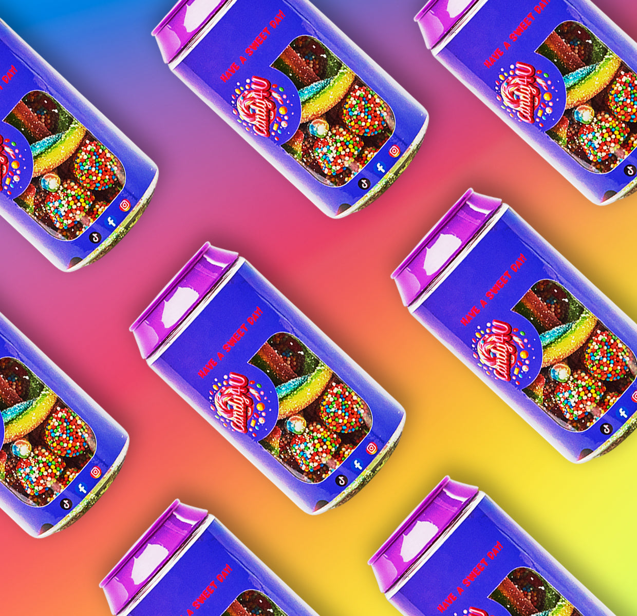 Rainbow Mix Candy Can 250g