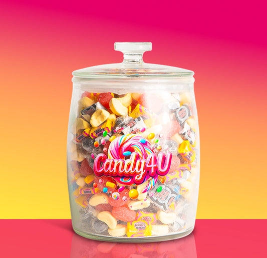 Retro Mix Glass Jar 3.5kg