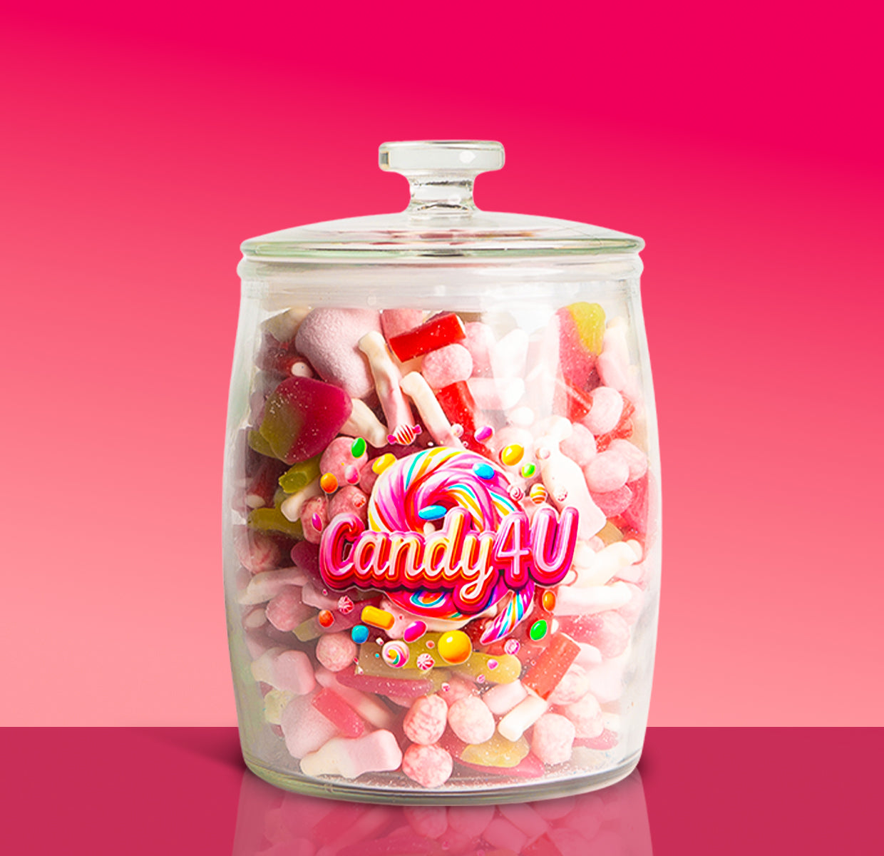 Strawberry Mix Glass Jar 3.5kg