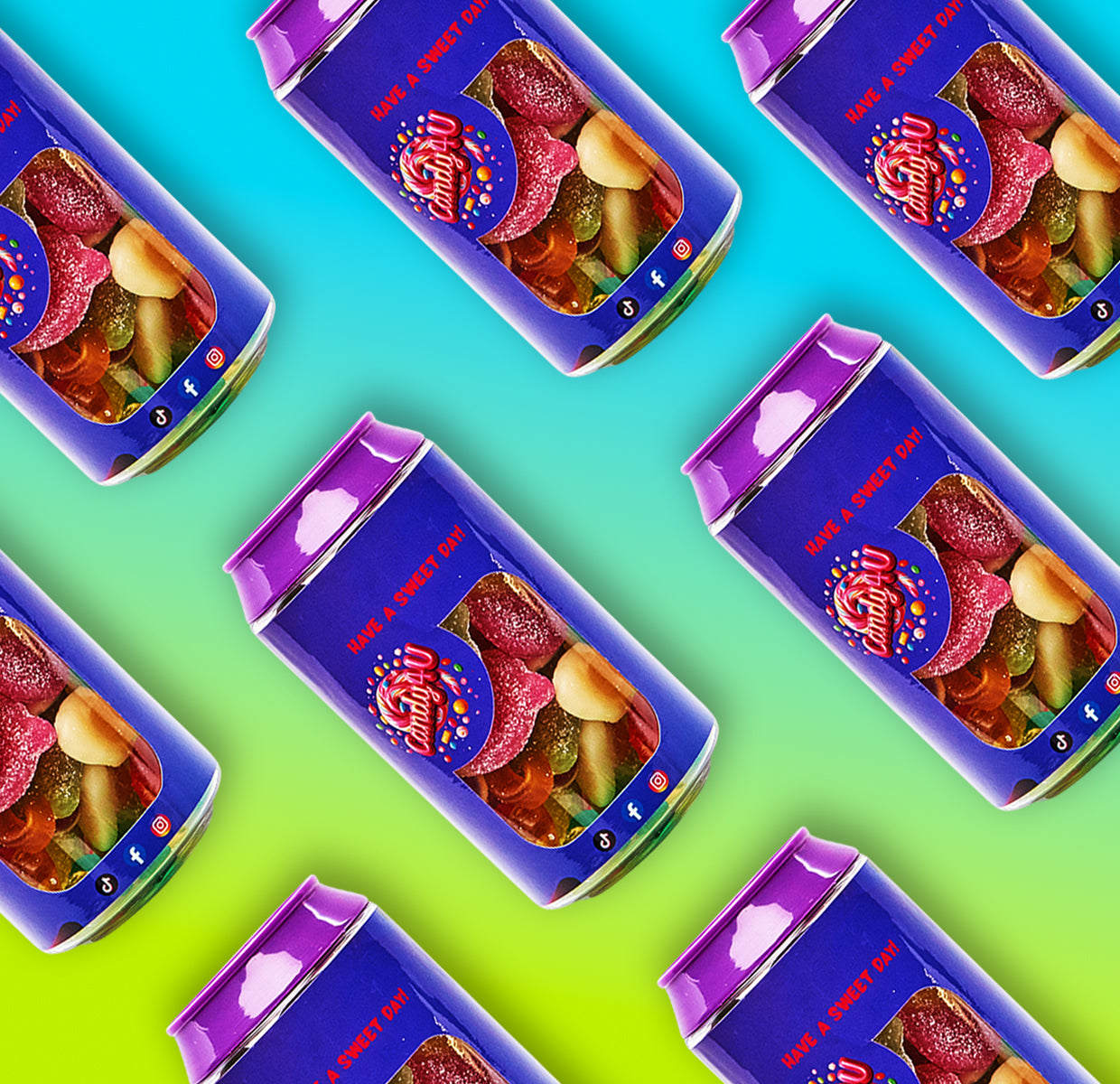 Sweet And Sour Mix Candy Can 250g