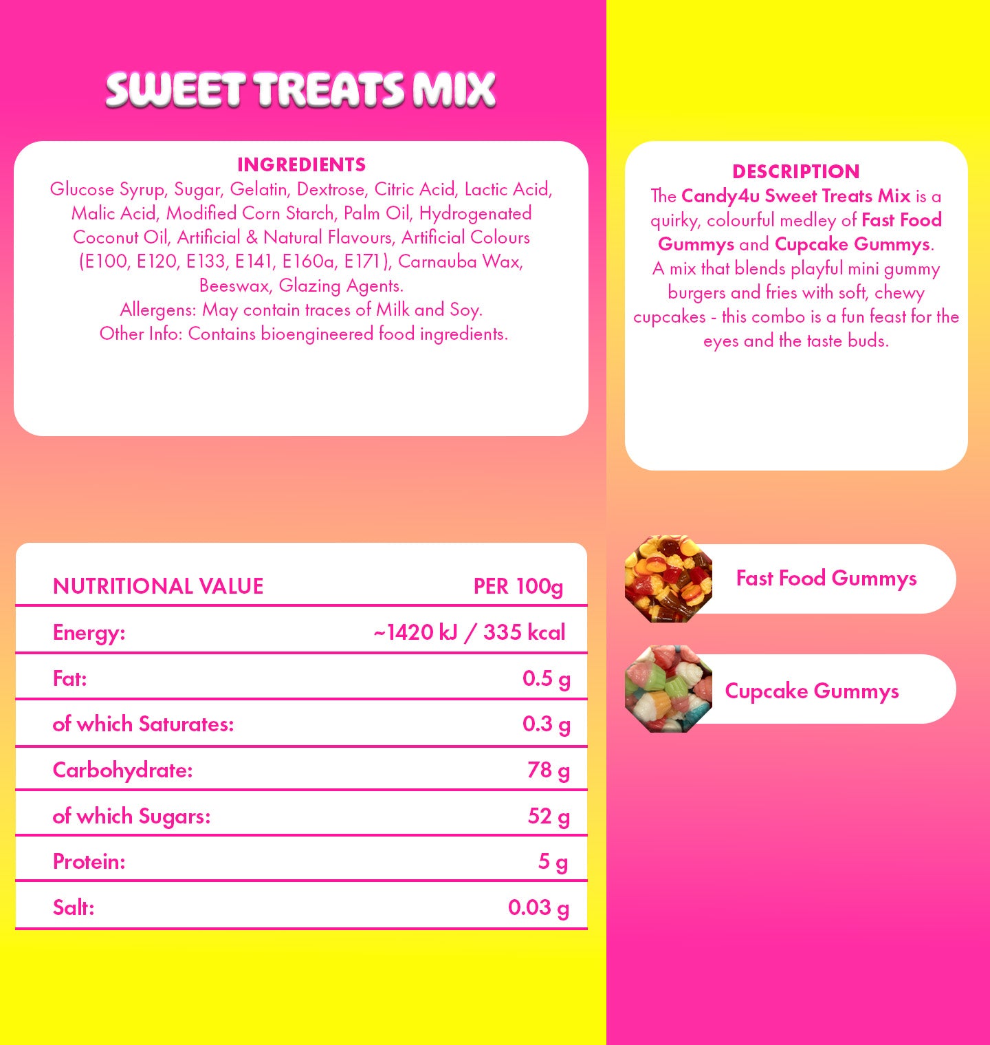 Sweet Treats Mix Large Pouch 1kg