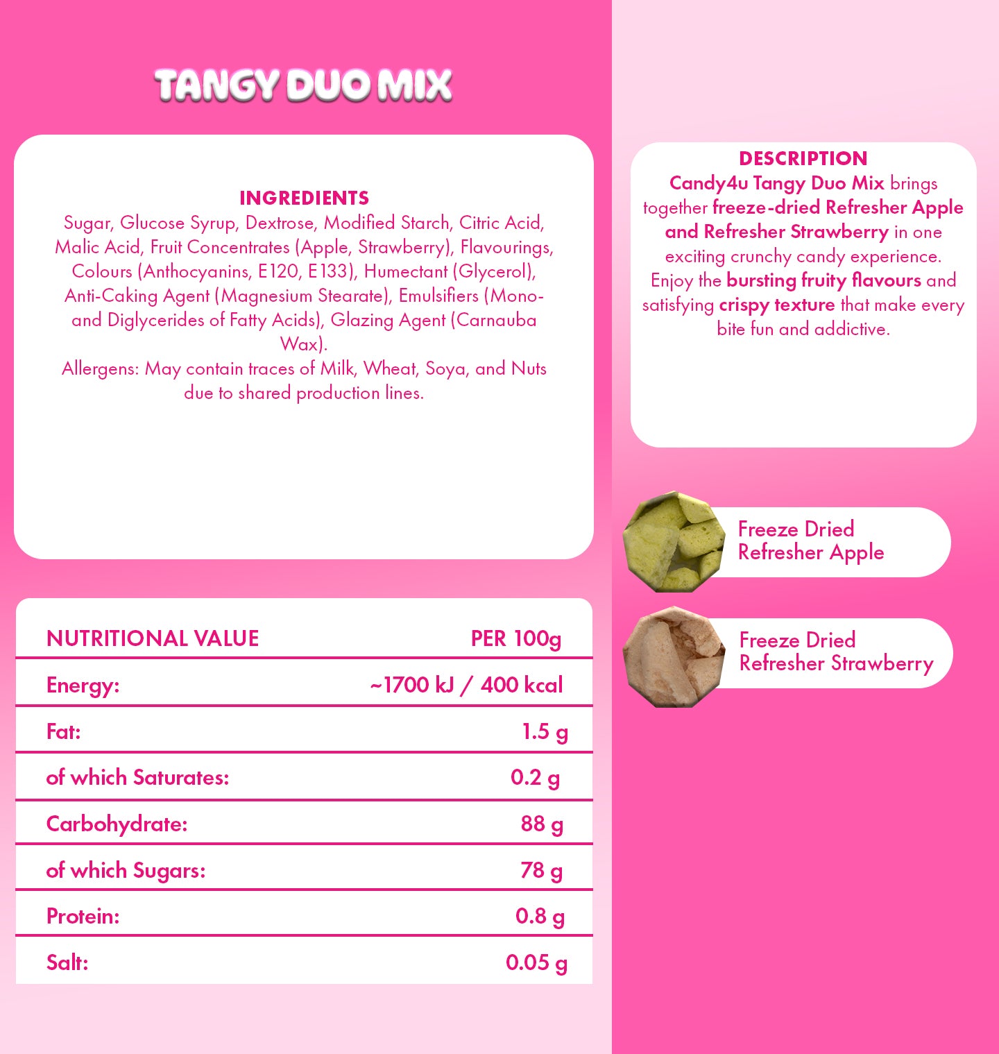 Tangy Duo Mix Freeze Dried Medium Pouch 150g