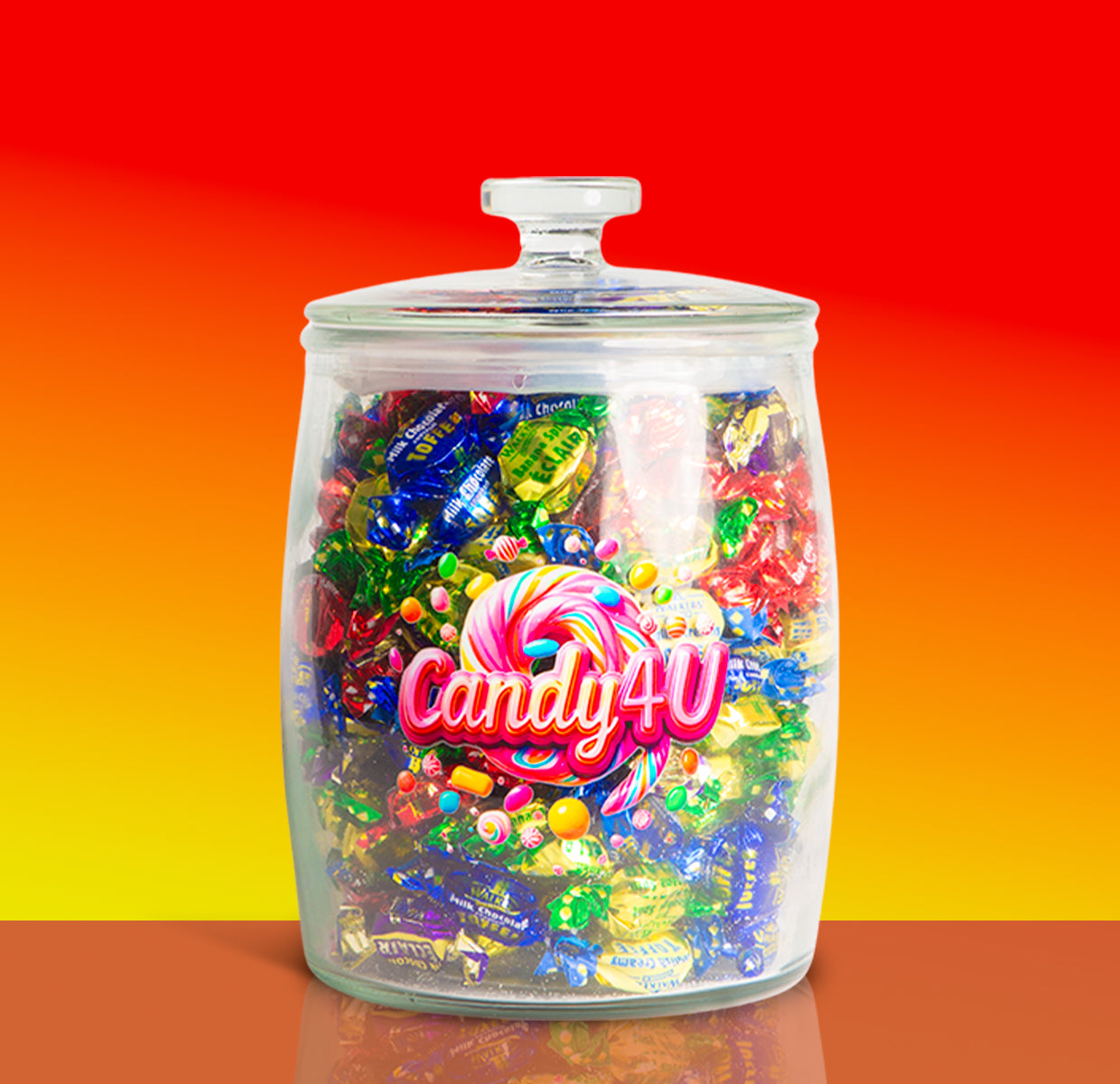 Toffee Mix Glass Jar 3.5kg
