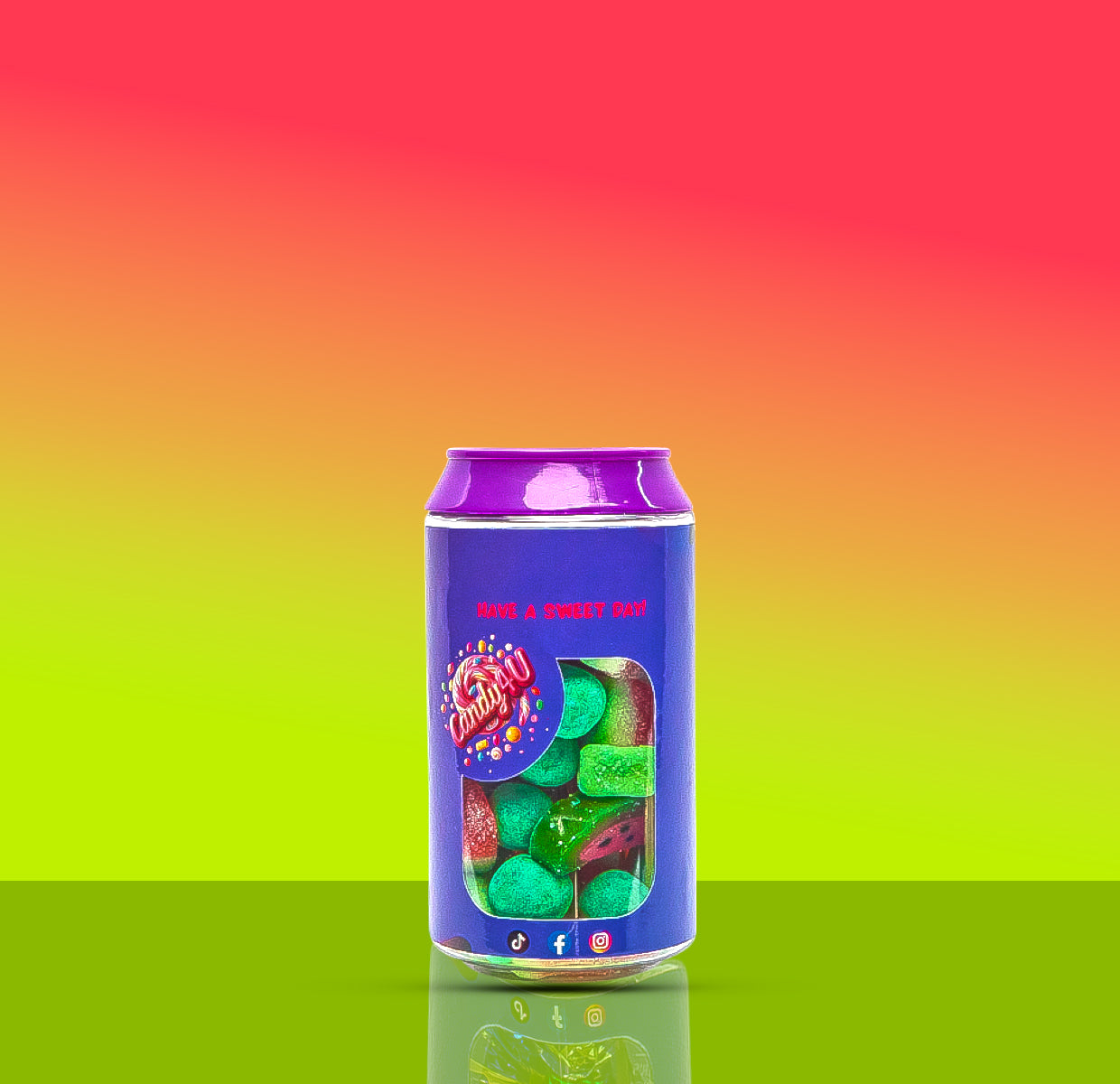 Watermelon Mix Candy Can 250g