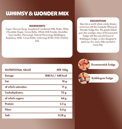 Whimsy & Wonder Fudge Mix Fudge Giant Pouch 5kg